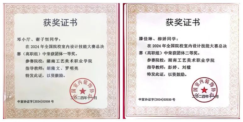 获奖证书